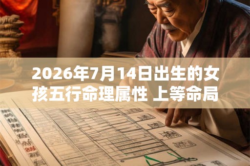 2026年7月14日出生的女孩五行命理属性 上等命局工作努力