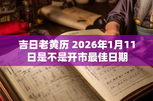 吉日老黄历 2026年1月11日是不是开市最佳日期