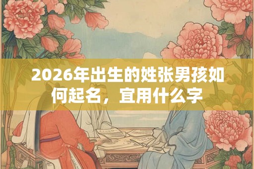 2026年出生的姓张男孩如何起名，宜用什么字