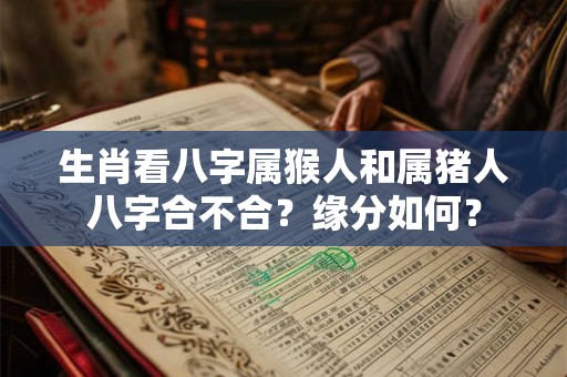 生肖看八字属猴人和属猪人八字合不合？缘分如何？