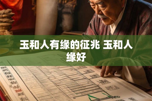 玉和人有缘的征兆 玉和人缘好