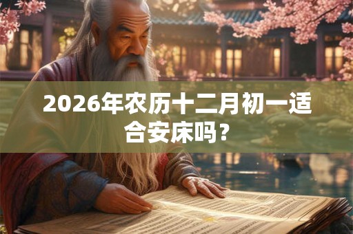 2026年农历十二月初一适合安床吗？