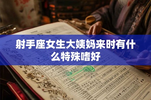 射手座女生大姨妈来时有什么特殊嗜好
