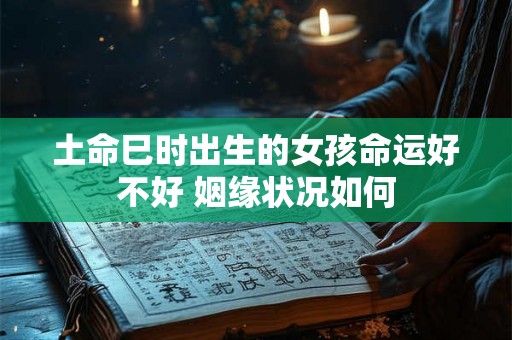 土命巳时出生的女孩命运好不好 姻缘状况如何 土命巳时出生的女孩命运好不好 姻缘状况如何