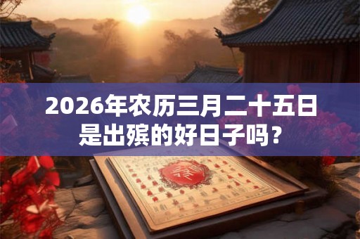 2026年农历三月二十五日是出殡的好日子吗？