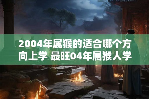2004年属猴的适合哪个方向上学 最旺04年属猴人学业的方向