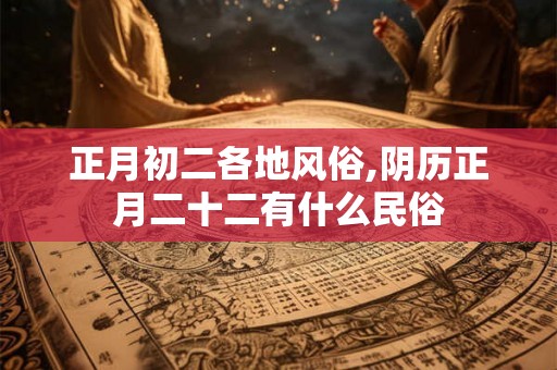 正月初二各地风俗,阴历正月二十二有什么民俗 正月初二各地风俗,阴历正月二十二有什么民俗