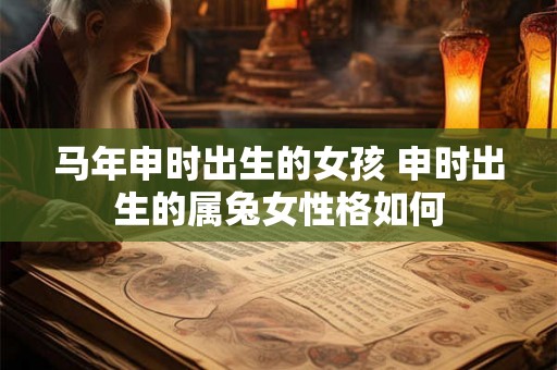 马年申时出生的女孩 申时出生的属兔女性格如何