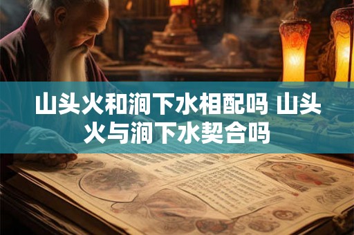 山头火和涧下水相配吗 山头火与涧下水契合吗