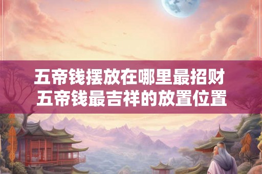 五帝钱摆放在哪里最招财 五帝钱最吉祥的放置位置 五帝钱摆放在哪里最招财 五帝钱最吉祥的放置位置