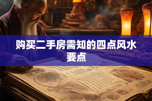 购买二手房需知的四点风水要点
