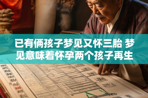 已有俩孩子梦见又怀三胎 梦见意味着怀孕两个孩子再生三胎