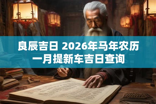 良辰吉日 2026年马年农历一月提新车吉日查询