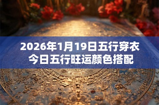 2026年1月19日五行穿衣 今日五行旺运颜色搭配
