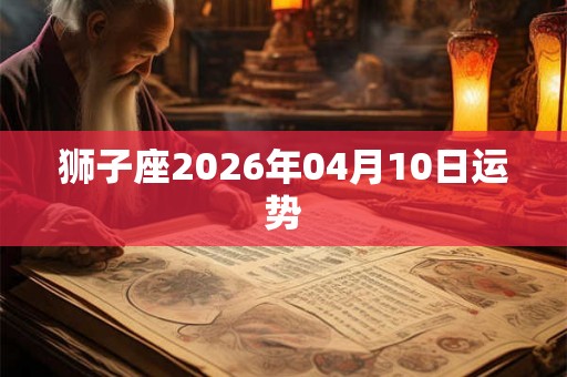 狮子座2026年04月10日运势