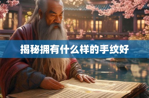 揭秘拥有什么样的手纹好