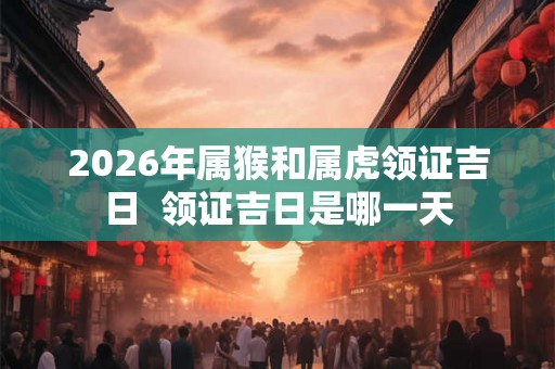 2026年属猴和属虎领证吉日 领证吉日是哪一天 2026年属猴和属虎领证吉日 领证吉日是哪一天