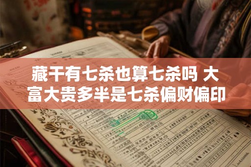 藏干有七杀也算七杀吗 大富大贵多半是七杀偏财偏印