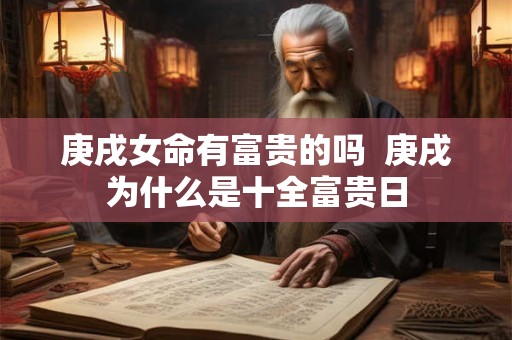 庚戌女命有富贵的吗  庚戌为什么是十全富贵日