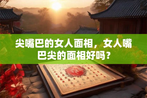 尖嘴巴的女人面相，女人嘴巴尖的面相好吗？