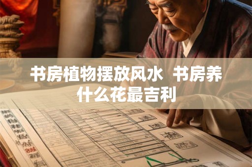 书房植物摆放风水  书房养什么花最吉利