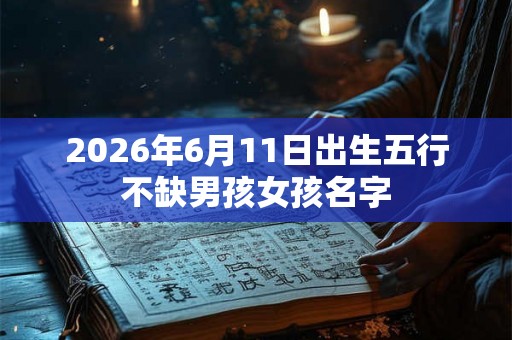 2026年6月11日出生五行不缺男孩女孩名字 2026年6月11日出生五行不缺男孩女孩名字