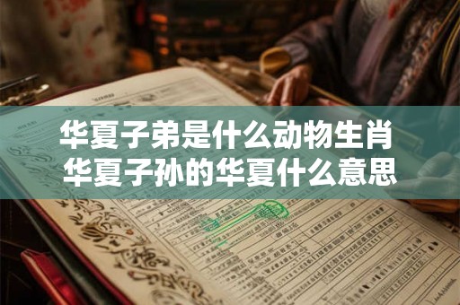 华夏子弟是什么动物生肖 华夏子孙的华夏什么意思