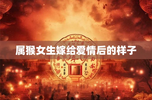 属猴女生嫁给爱情后的样子