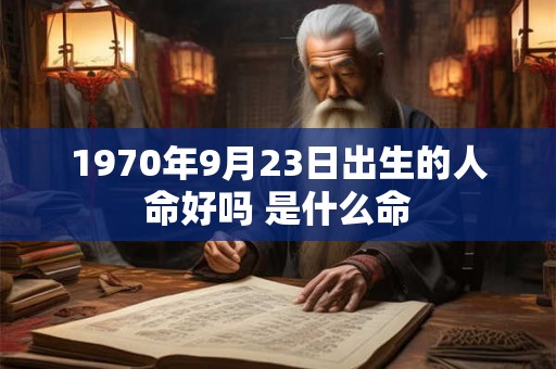 1970年9月23日出生的人命好吗 是什么命