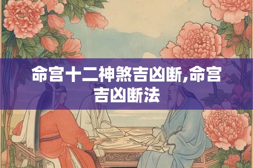 命宫十二神煞吉凶断,命宫吉凶断法