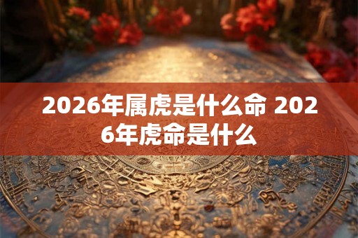 2026年属虎是什么命 2026年虎命是什么