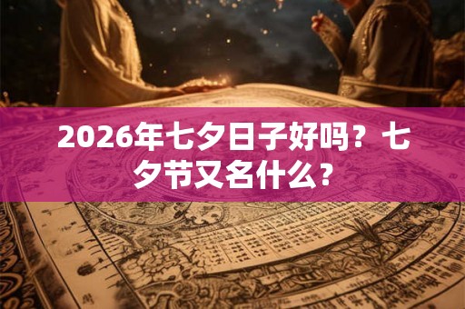 2026年七夕日子好吗？七夕节又名什么？