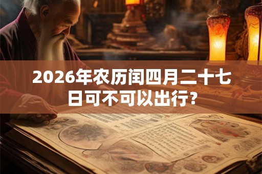 2026年农历闰四月二十七日可不可以出行？