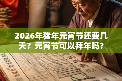 2026年猪年元宵节还要几天？元宵节可以拜年吗？