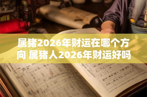 属猪2026年财运在哪个方向 属猪人2026年财运好吗