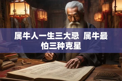 属牛人一生三大忌  属牛最怕三种克星