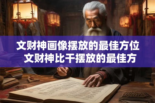 文财神画像摆放的最佳方位  文财神比干摆放的最佳方位