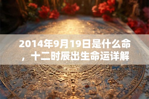 2014年9月19日是什么命，十二时辰出生命运详解