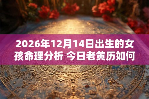 2026年12月14日出生的女孩命理分析 今日老黄历如何
