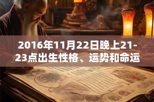 2016年11月22日晚上21-23点出生性格、运势和命运 2016年11月22日晚上21-23点出生性格、运势和命运