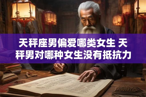 天秤座男偏爱哪类女生 天秤男对哪种女生没有抵抗力