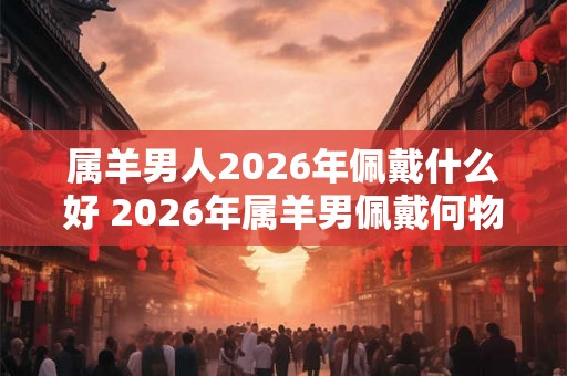 属羊男人2026年佩戴什么好 2026年属羊男佩戴何物 属羊男人2026年佩戴什么好 2026年属羊男佩戴何物