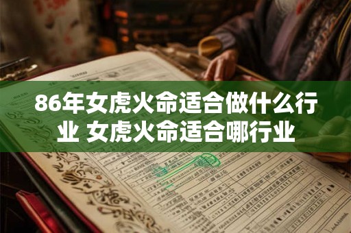 86年女虎火命适合做什么行业 女虎火命适合哪行业