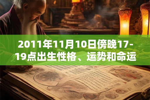 2011年11月10日傍晚17-19点出生性格、运势和命运