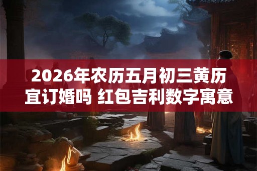 2026年农历五月初三黄历宜订婚吗 红包吉利数字寓意