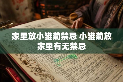 家里放小雏菊禁忌 小雏菊放家里有无禁忌