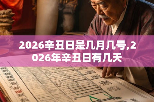 2026辛丑日是几月几号,2026年辛丑日有几天 2026辛丑日是几月几号,2026年辛丑日有几天