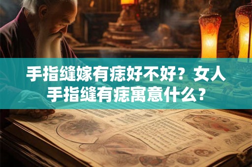 手指缝嫁有痣好不好？女人手指缝有痣寓意什么？