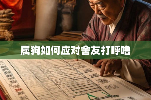 属狗如何应对舍友打呼噜