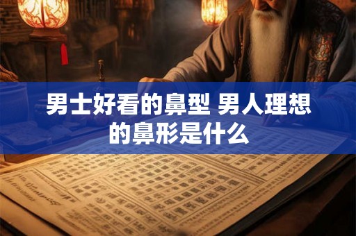 男士好看的鼻型 男人理想的鼻形是什么